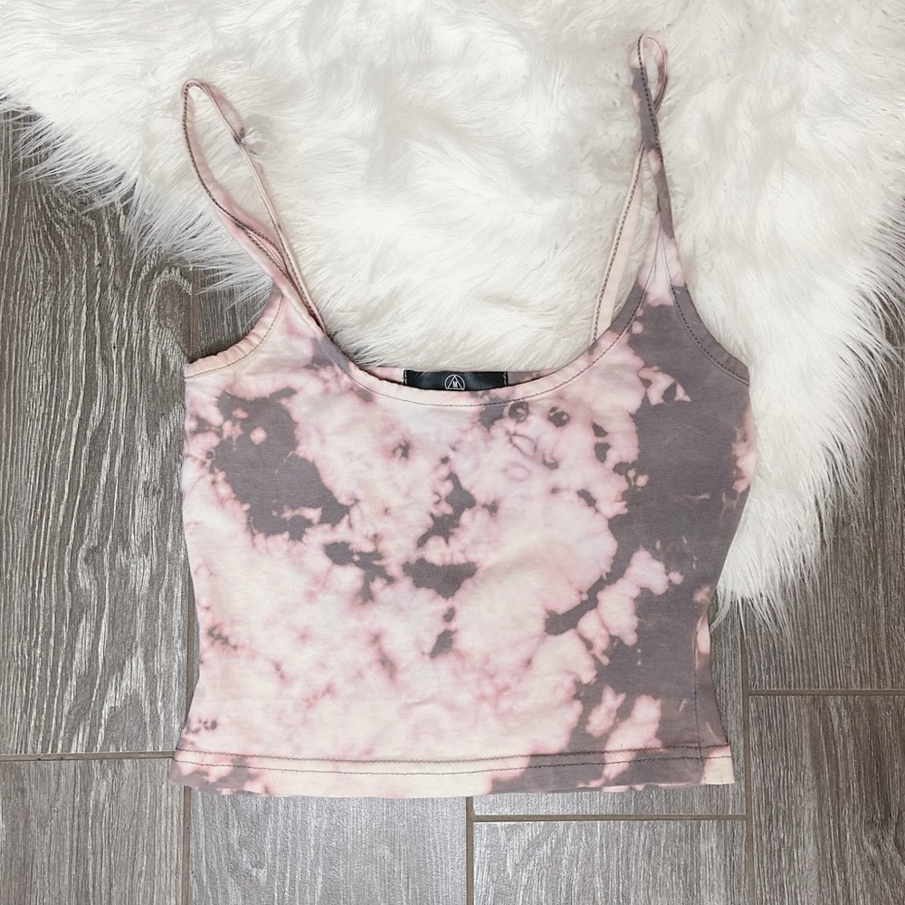 Tie Dye Spaghetti Strap Crop Top